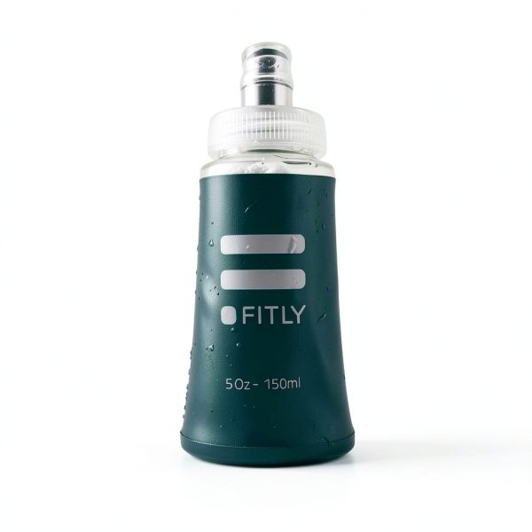 FITLY Collapsible Running Soft Flask Petrol Blue Hydration-1