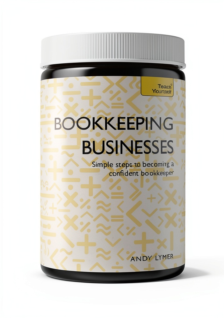 Installing Teach Yourself Bookkeeping Small Business English Kindle on a wooden desk