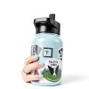 Iron Flask Insulated Water Bottle Stainless Steel Bubble Gum-6