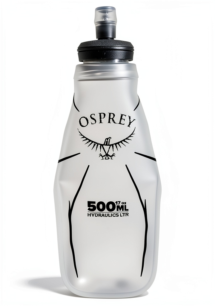 Osprey Soft Flask 500ml shown in use during a trail run