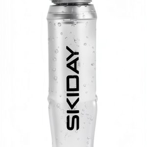SKIDAY Collapsible Water Bottle BPA Free 500ml Running Flask-0
