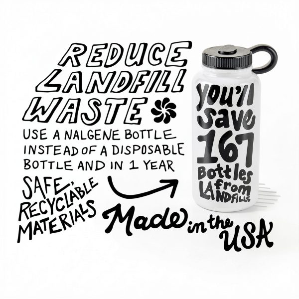 Nalgene Water Bottle 32oz BPA Free Leakproof Outdoor-3