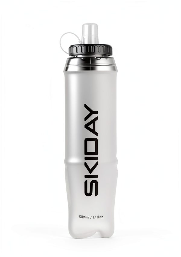SKIDAY Collapsible Water Bottle BPA Free 500ml Running Flask-2