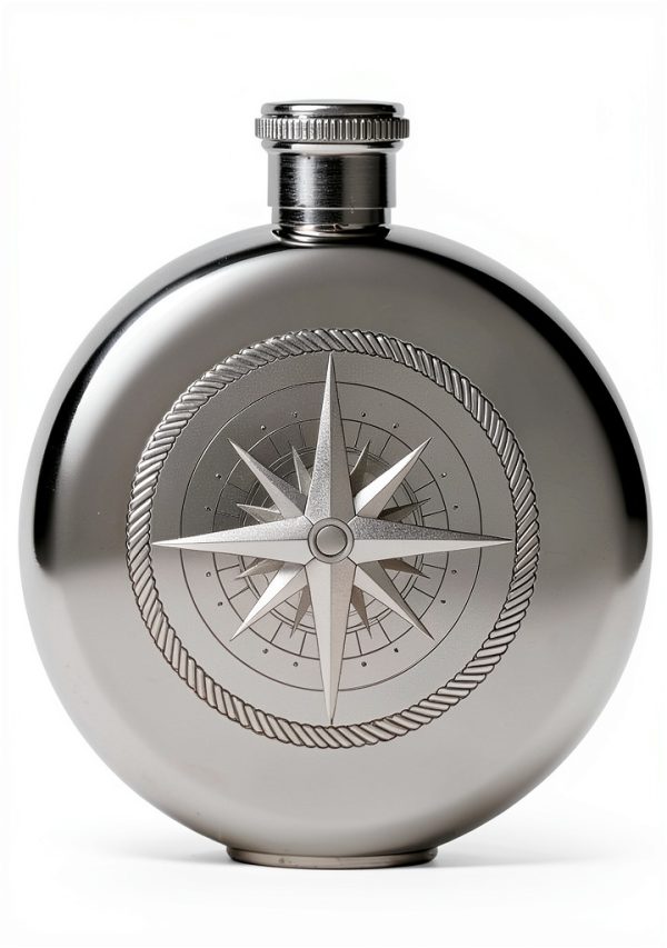 Kikkerland Stainless Steel Flask Camping Hiking Hydration-0