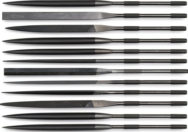 Grobet Swiss Pattern Needle Files 6-1/4 Inch Cut 2 Set of 12-0