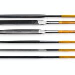 Grobet USA 18cm INOX Set of 6 Assorted Cut Files Stainless Steel Round-0