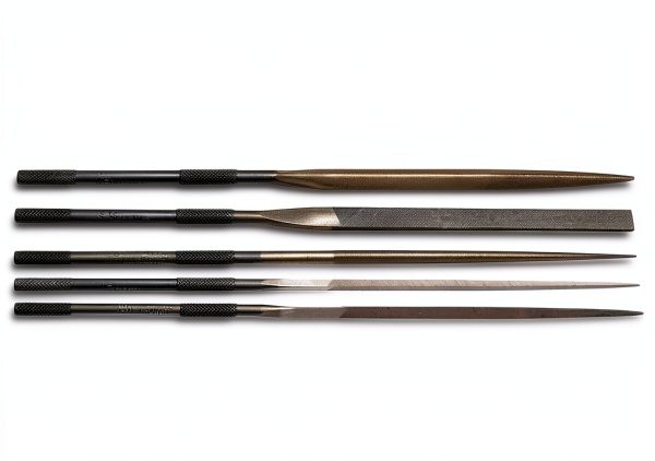 Grobet USA Single Cut Needle Files 5-1/2" Swiss Pattern Set of 6-0